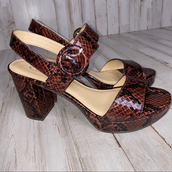CL by Chinese Laundry Snake Print Block Platform - Picture 2 of 8
